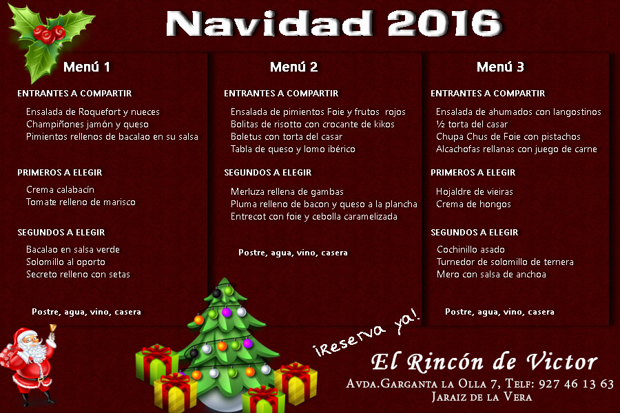 menu navidad 2016